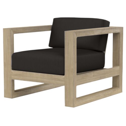 Verian Outdoor Teak Club Chair