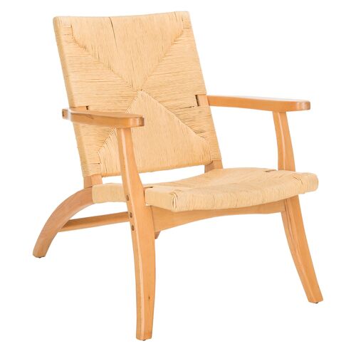 Bronn Woven Accent Chair, Natural~P77458204