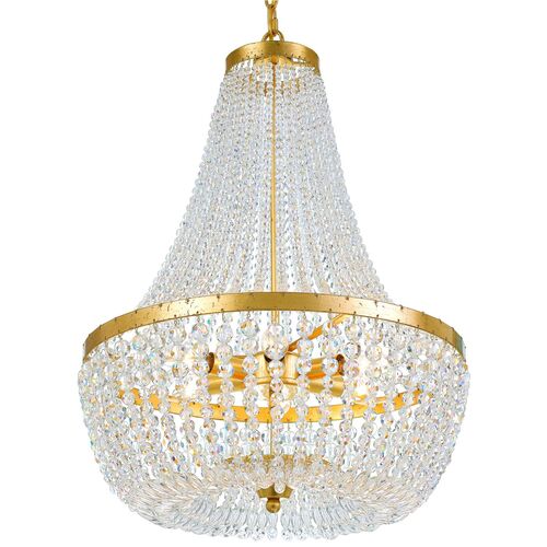 Rylee Crystal Chandelier, Gold/Clear~P77384407