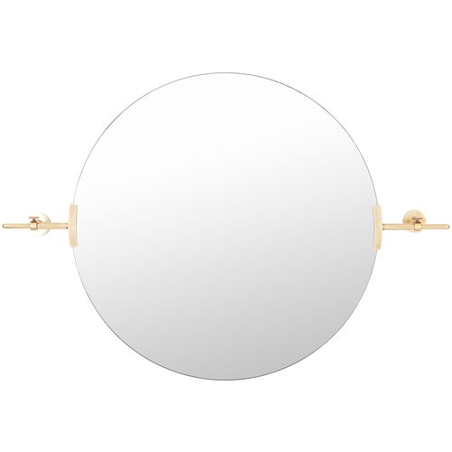 Ava Wall Mirror, Gold~P77627253