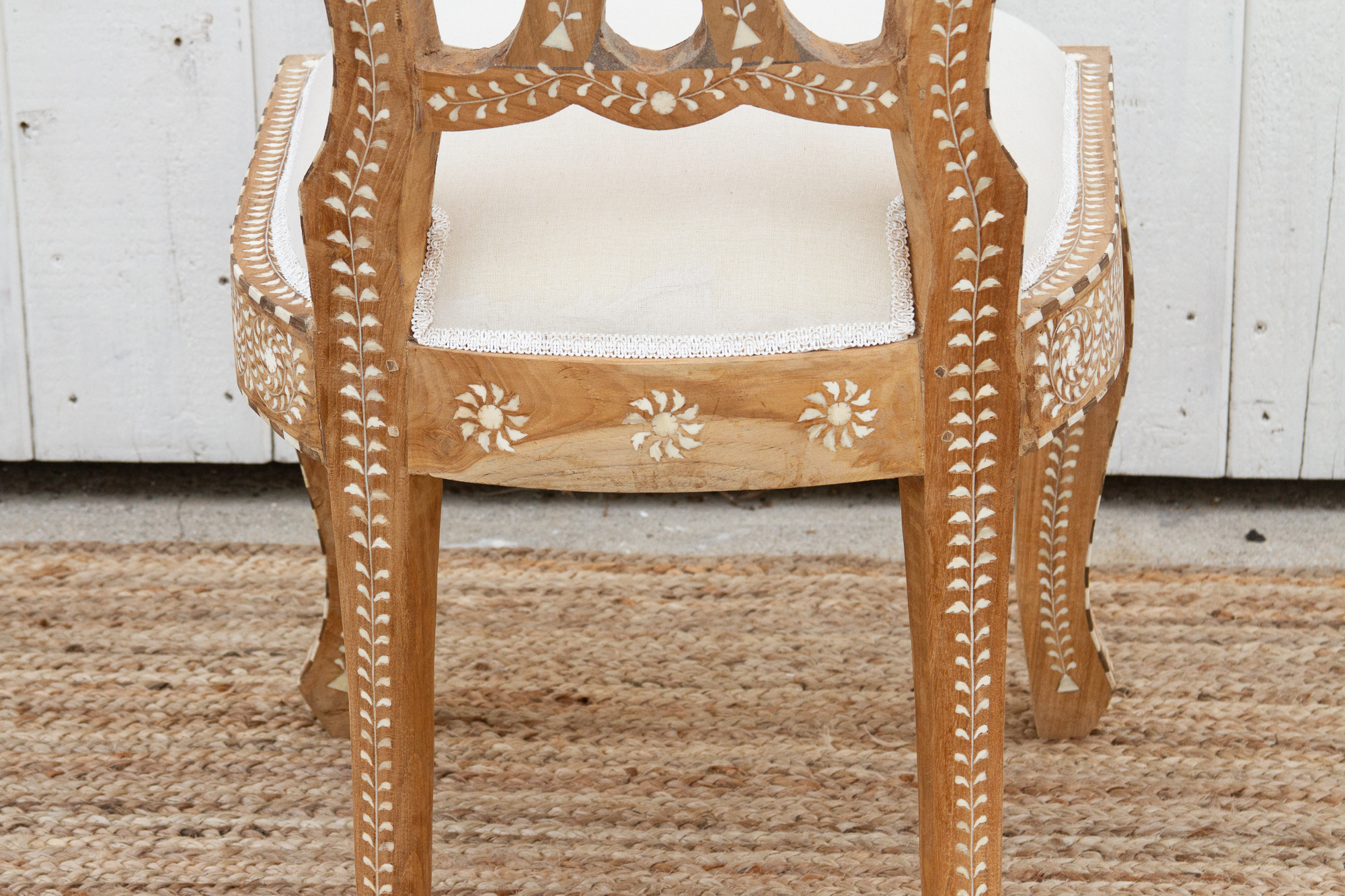 Pair of Royal Indian Inlaid Dining Chair~P77685053