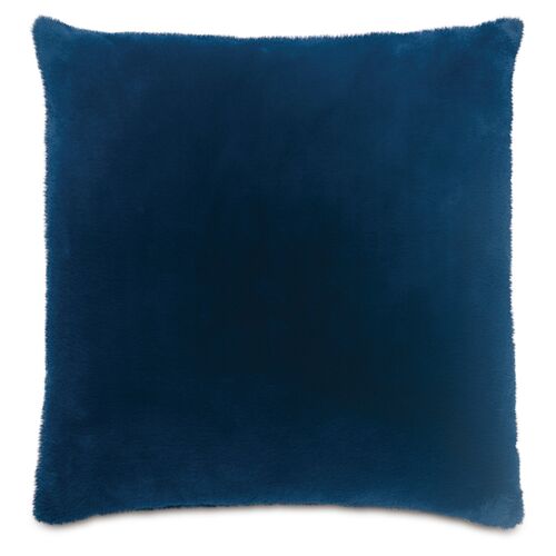 Faux Fur 22x22 Pillow, Blue~P77585999