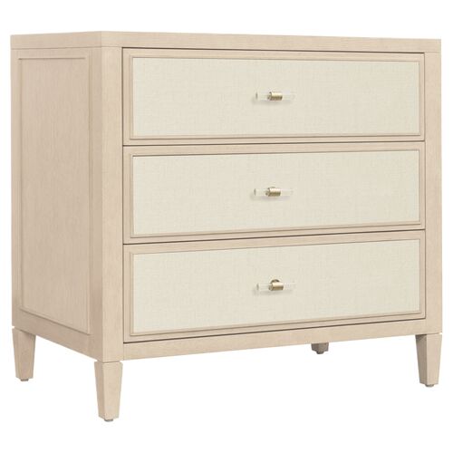 Melange Be My Guest Nightstand, Beige