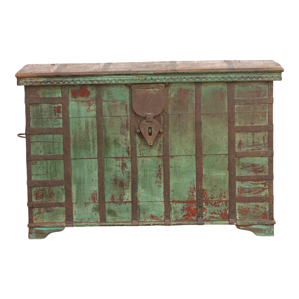 Antique Northern Indian Painted Chest~P77678576