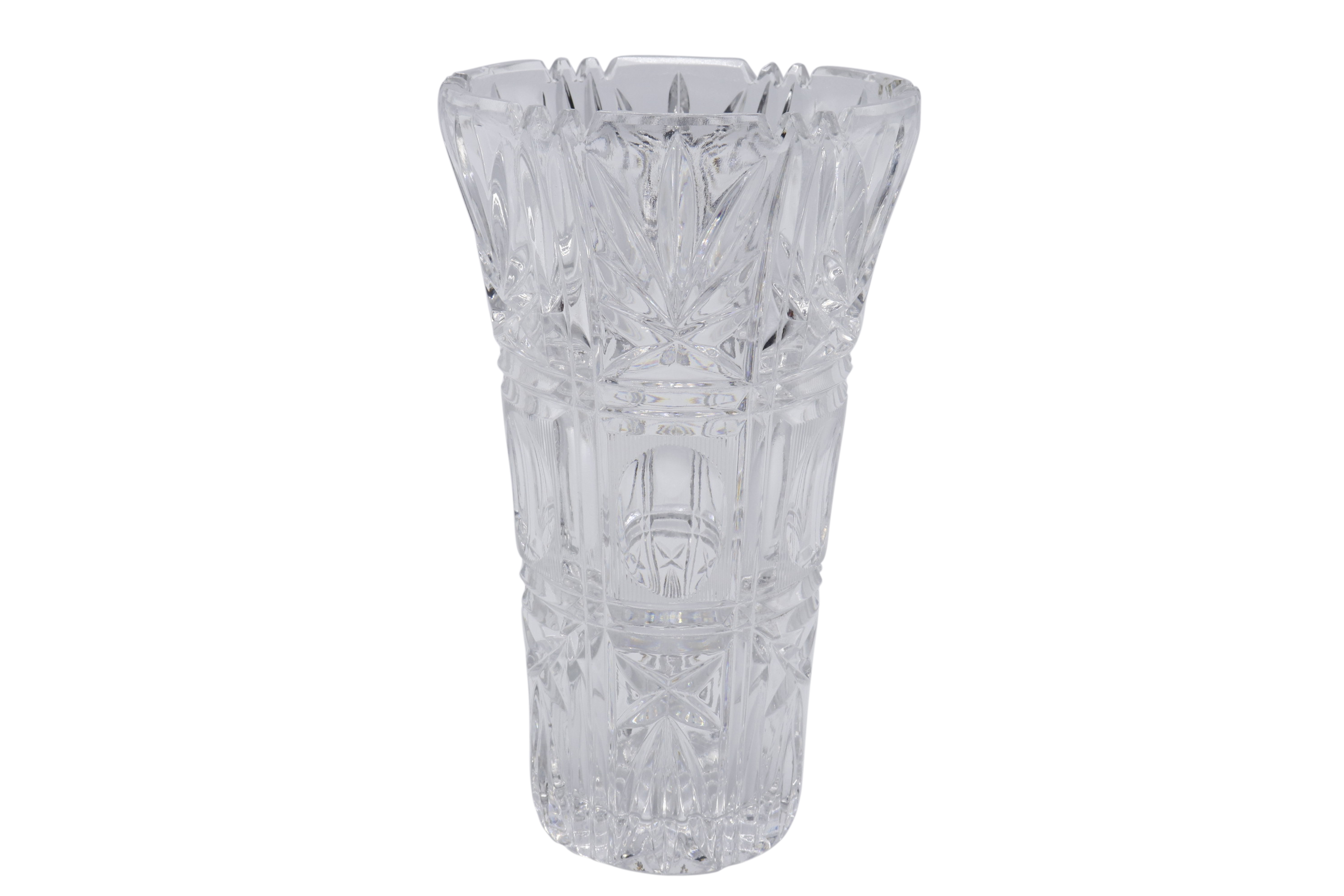 Art Deco Cut Glass Vase~P77601732