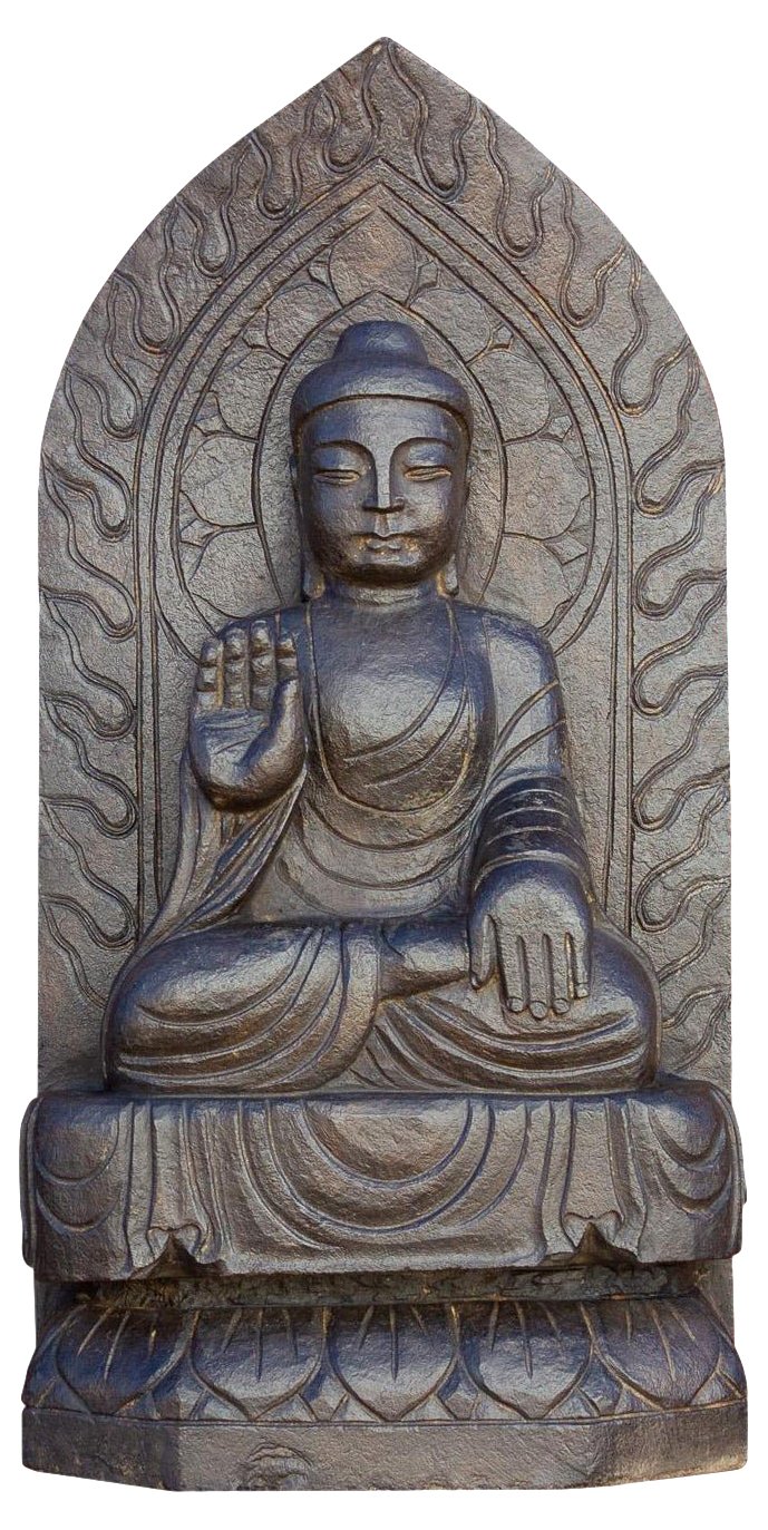 Antique Black Stone Buddha Statue~P77585616