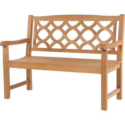 Bryson Teak Outdoor Bench, Natural~P77649424