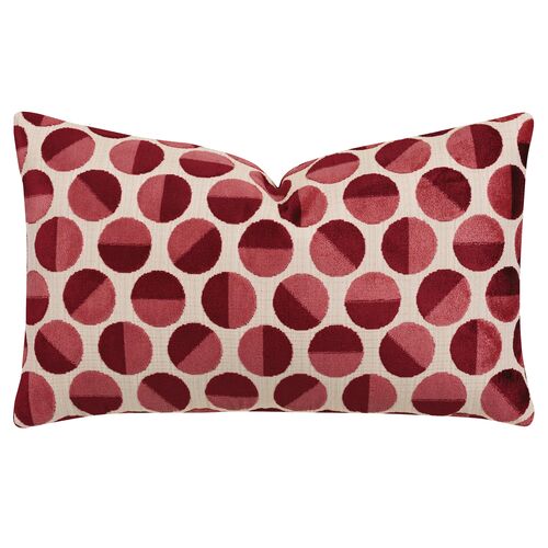 Gigi Lumbar Pillow, Red