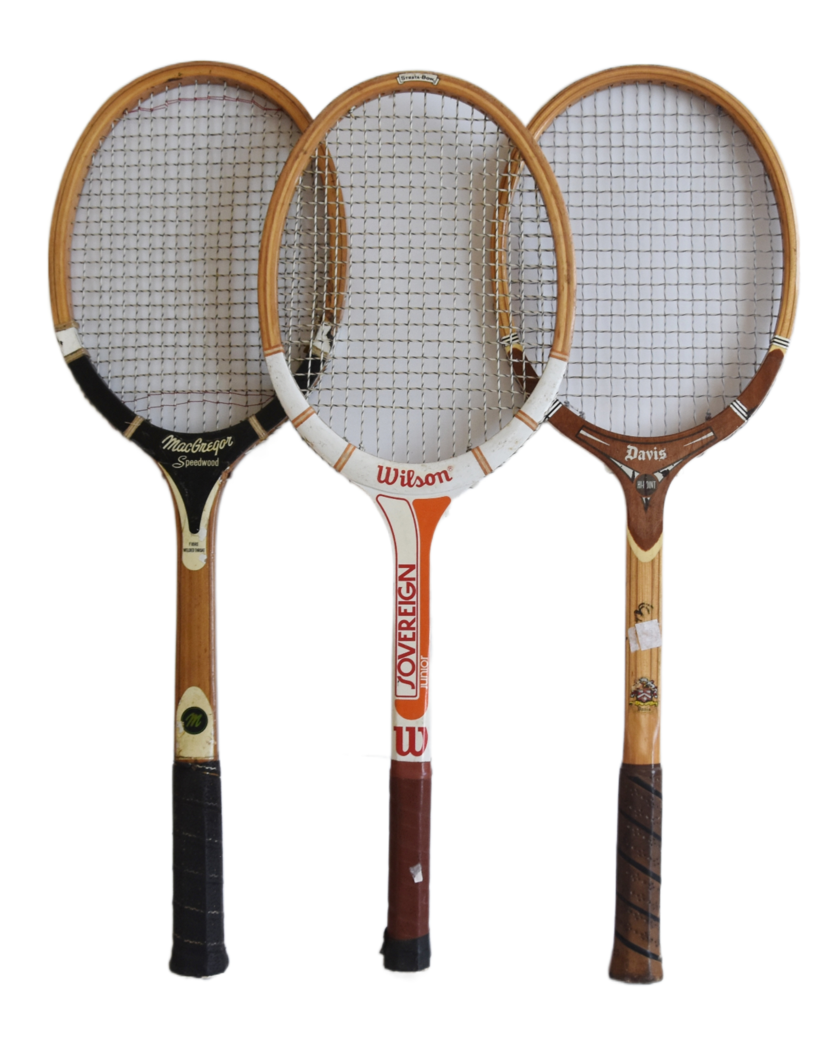 Vintage Decorative Tennis Racquets, S/3~P77672455