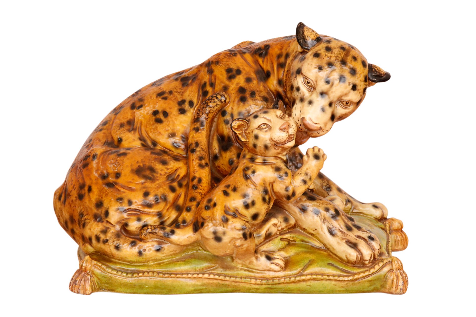Large Leopard & Cub Sculpture~P77604059