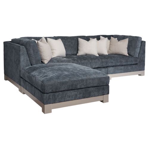 Oliver Modular Sectional Chaise, Pacific Crypton Performance Oliver Modular Sectional Chaise, Pacific Crypton Performance