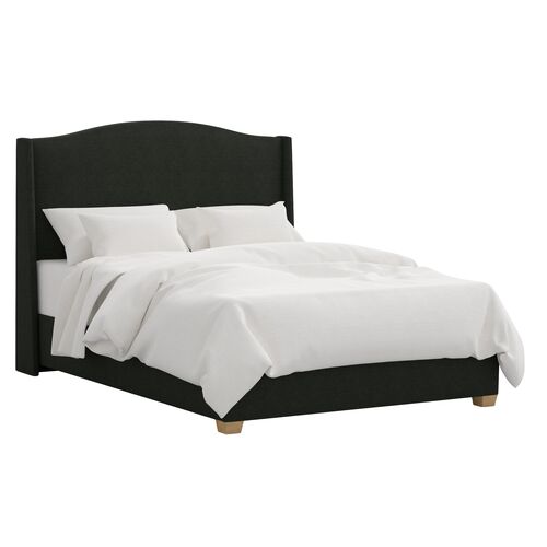 Fairfax Wingback Bed, Linen Fairfax Wingback Bed, Linen