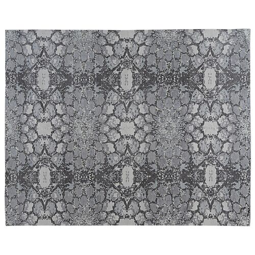 Maurice Hand-Knotted Rug, Gray/Black~P77551245