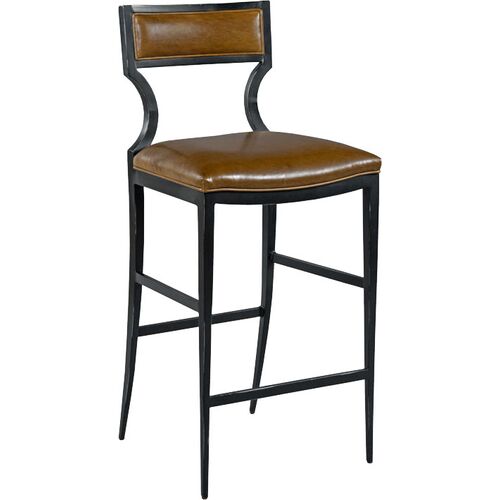 Raylan Leather Counter Stool, Brown~P77654589