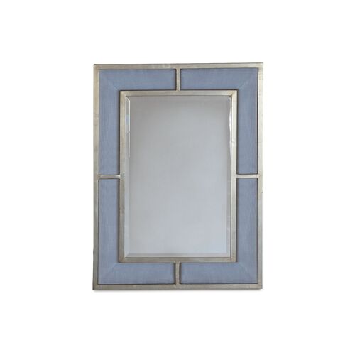 Bedford Wall Mirror, Blue/Silver~P77314287~P77314287