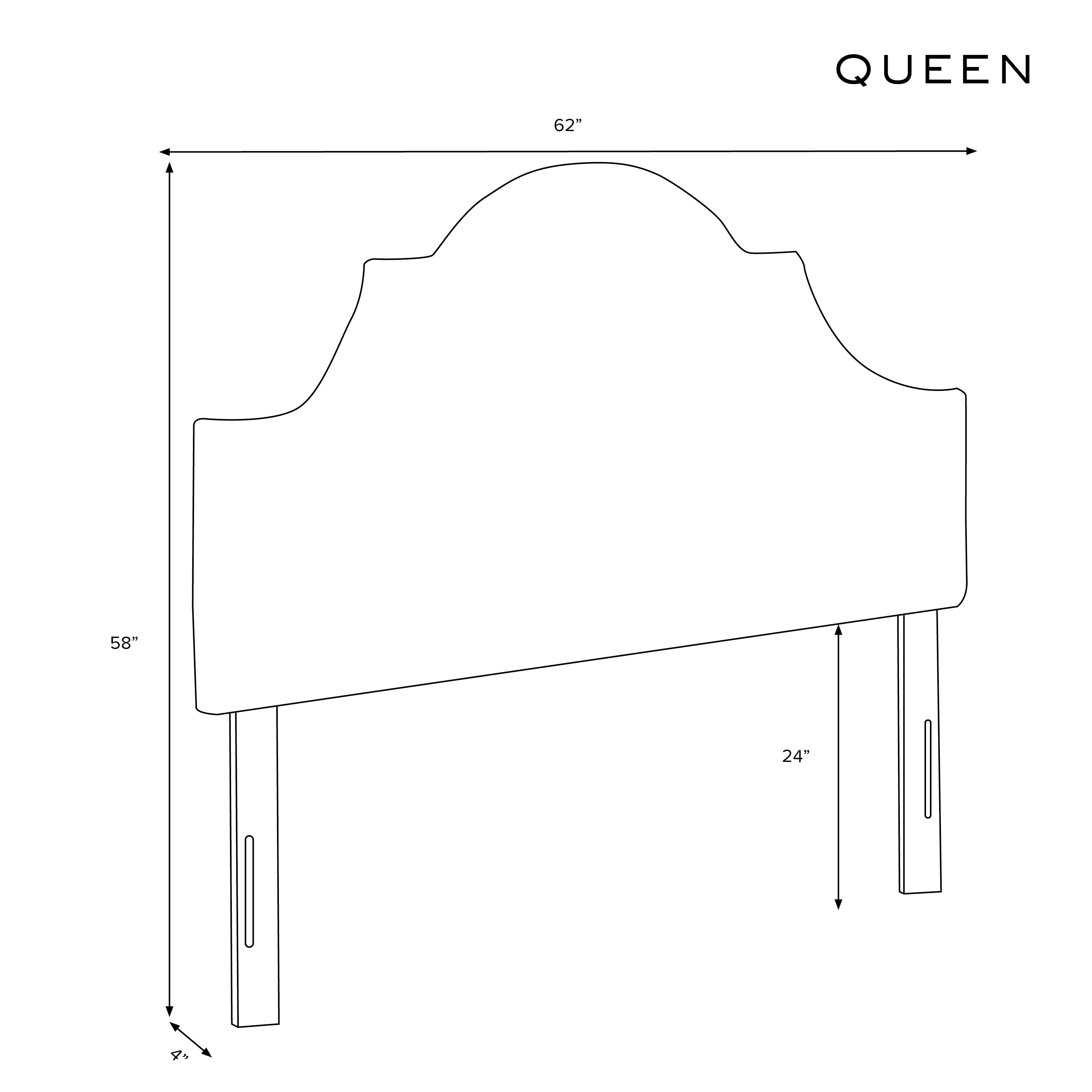 Kennedy Arched Floral Headboard - Petal Design