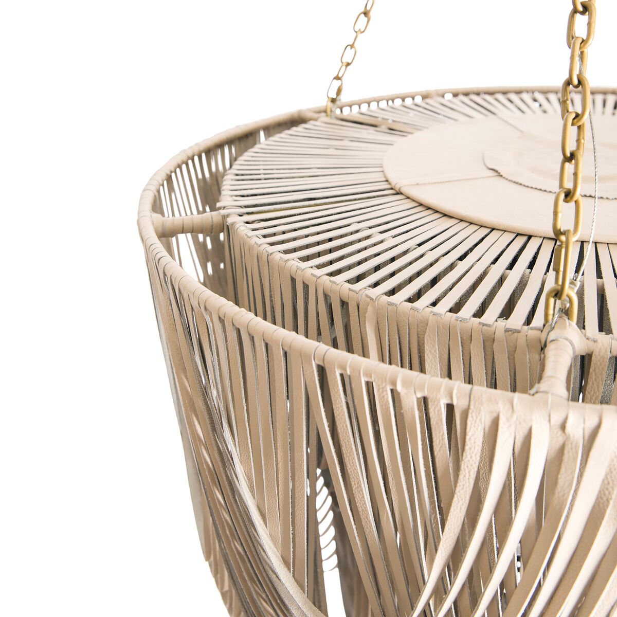 Whisper Leather Chandelier | One Kings Lane