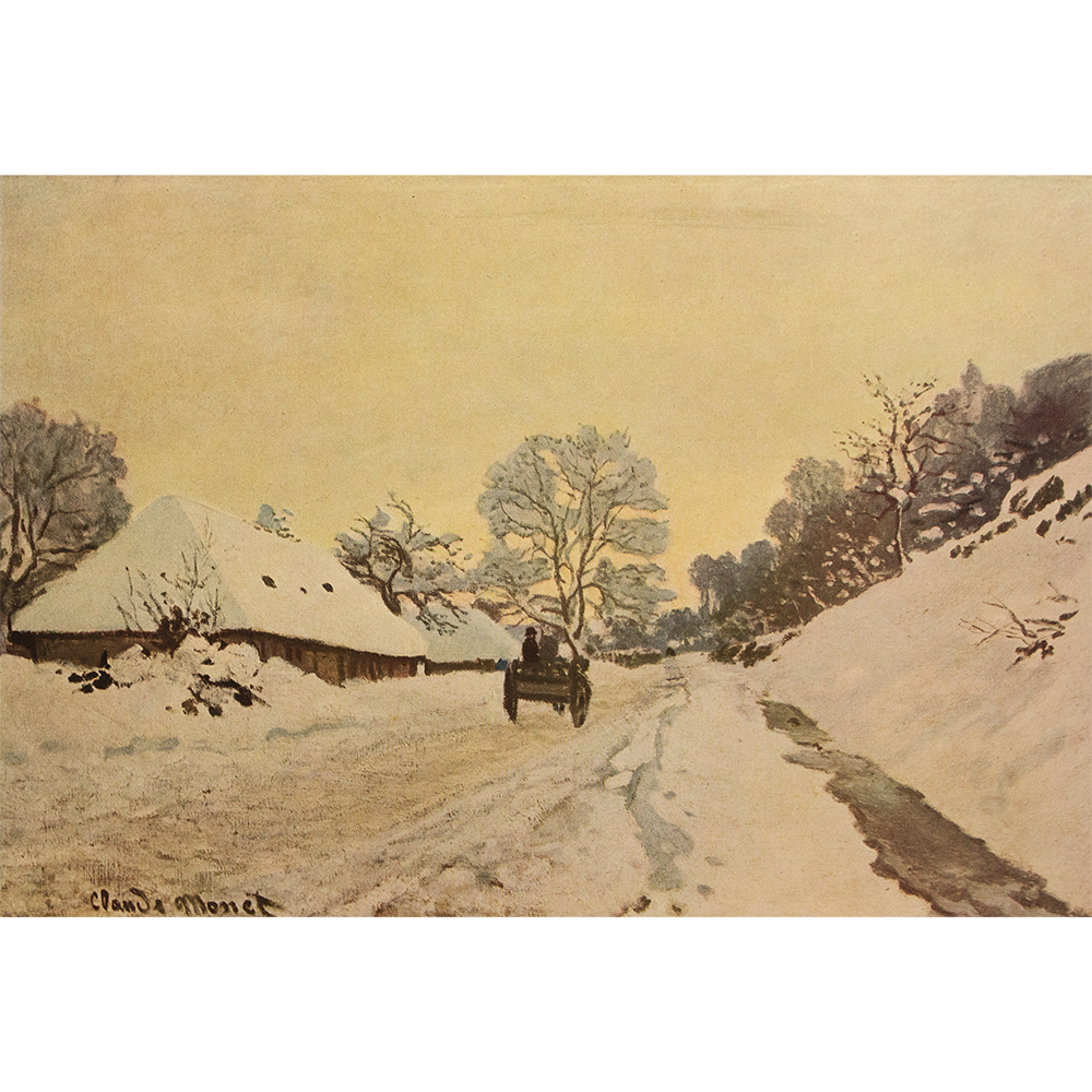 1950 Monet, A Cart on the Snowy Road~P77630914
