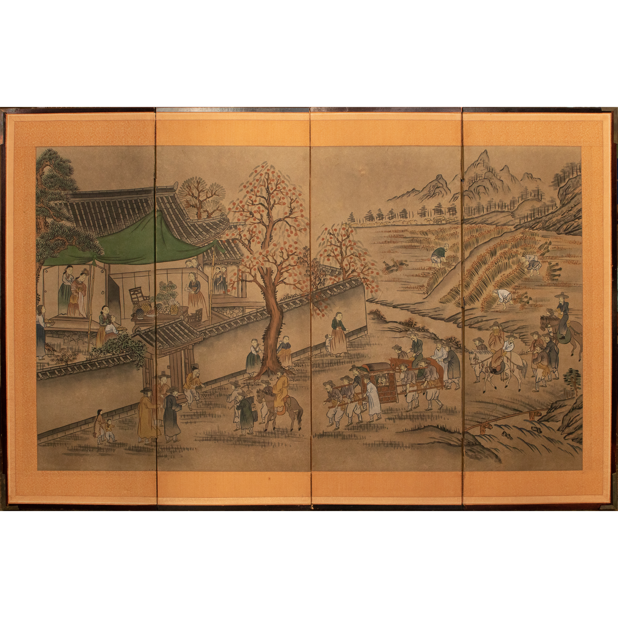 C. 1960s Chinese Landscape Screen~P77669253