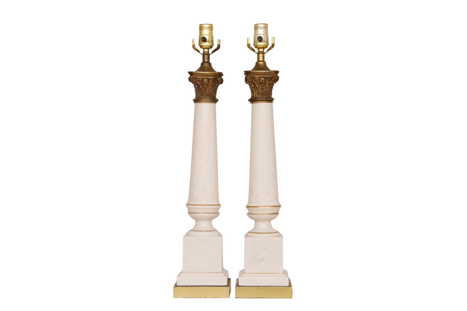 Tyndale Empire Ceramic Table Lamps, Pair~P77618019