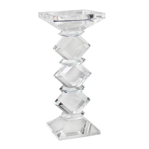 Sarenna Crystal Candleholder, Clear
