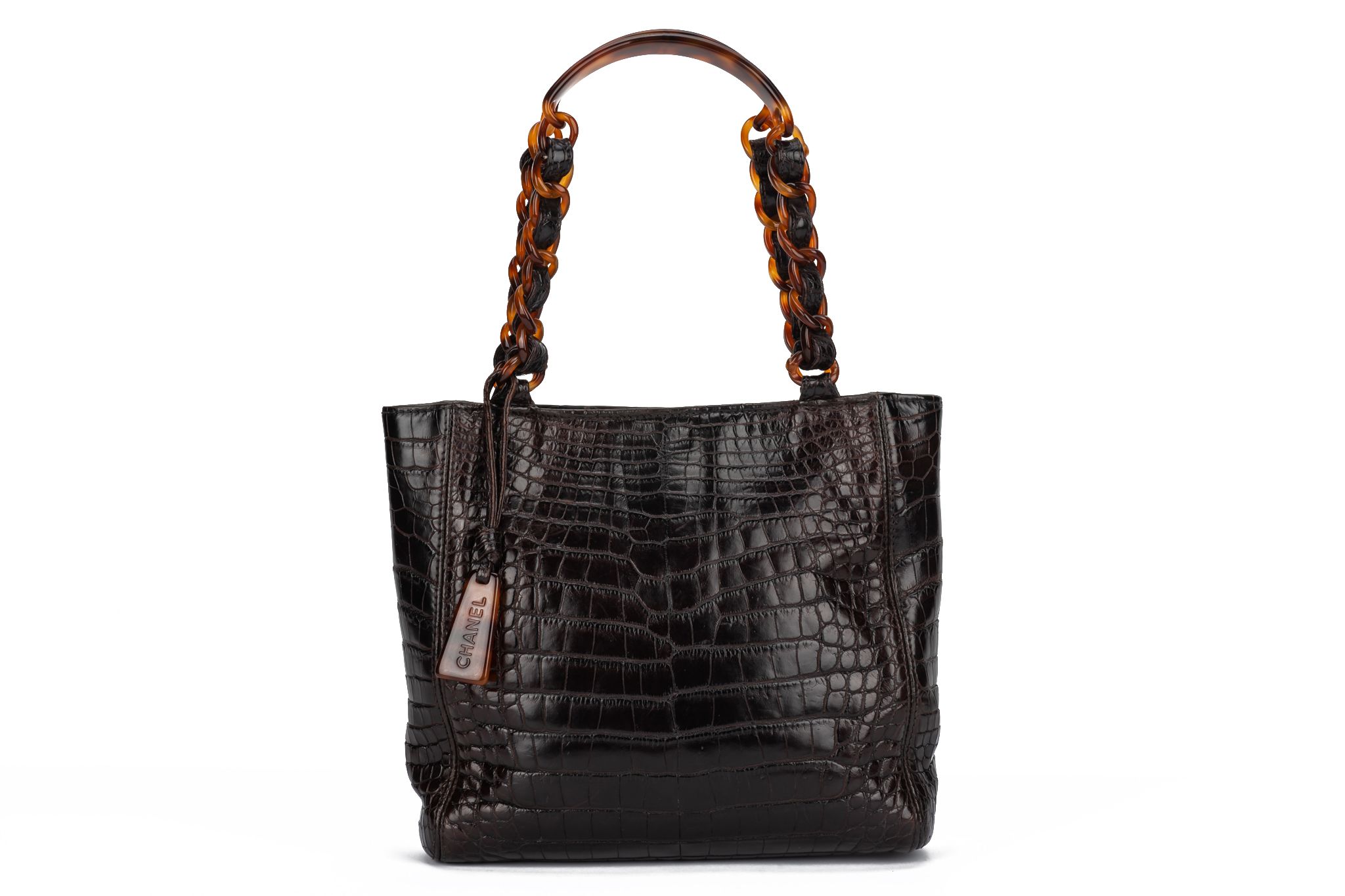 Chanel Alligator Faux Tortoise Chain Bag~P77666531