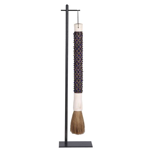 Calligraphy Brush w/ Iron Stand, Dark Blue Calligraphy Brush w/ Iron Stand, Dark Blue~P77562968