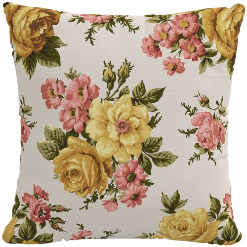 Allegra Pillow, Garden Rose Golden 