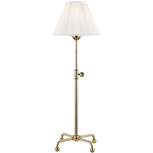 Classic No.1 Adjustable Table Lamp, Aged Brass