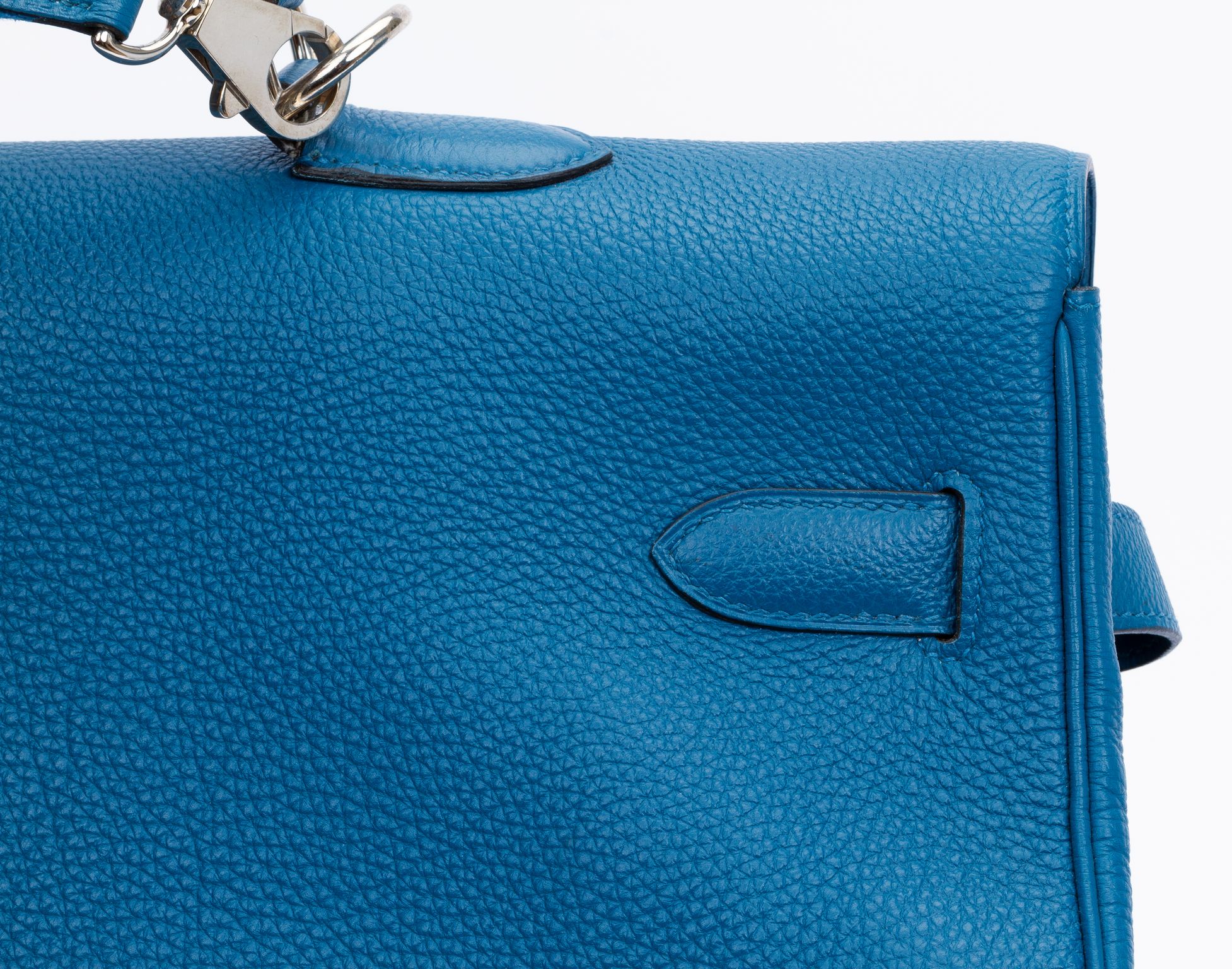 Hermès Rare Kelly 50 Unisex Blue Izmir