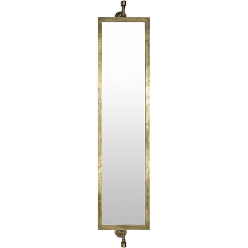 Zivan Rectangle Full Length Wall Mirror, Gold