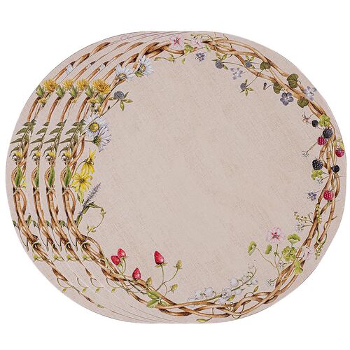 S/4 Meadow Walk Placemats, Multi