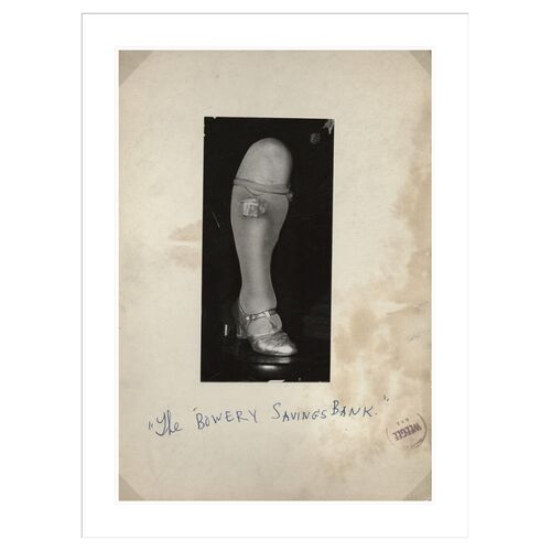 [The Bowery Savings Bank] by Weegee Framed Print