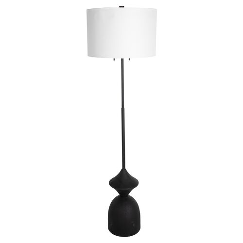 Charta Floor Lamp, Plaster Black~P111111725