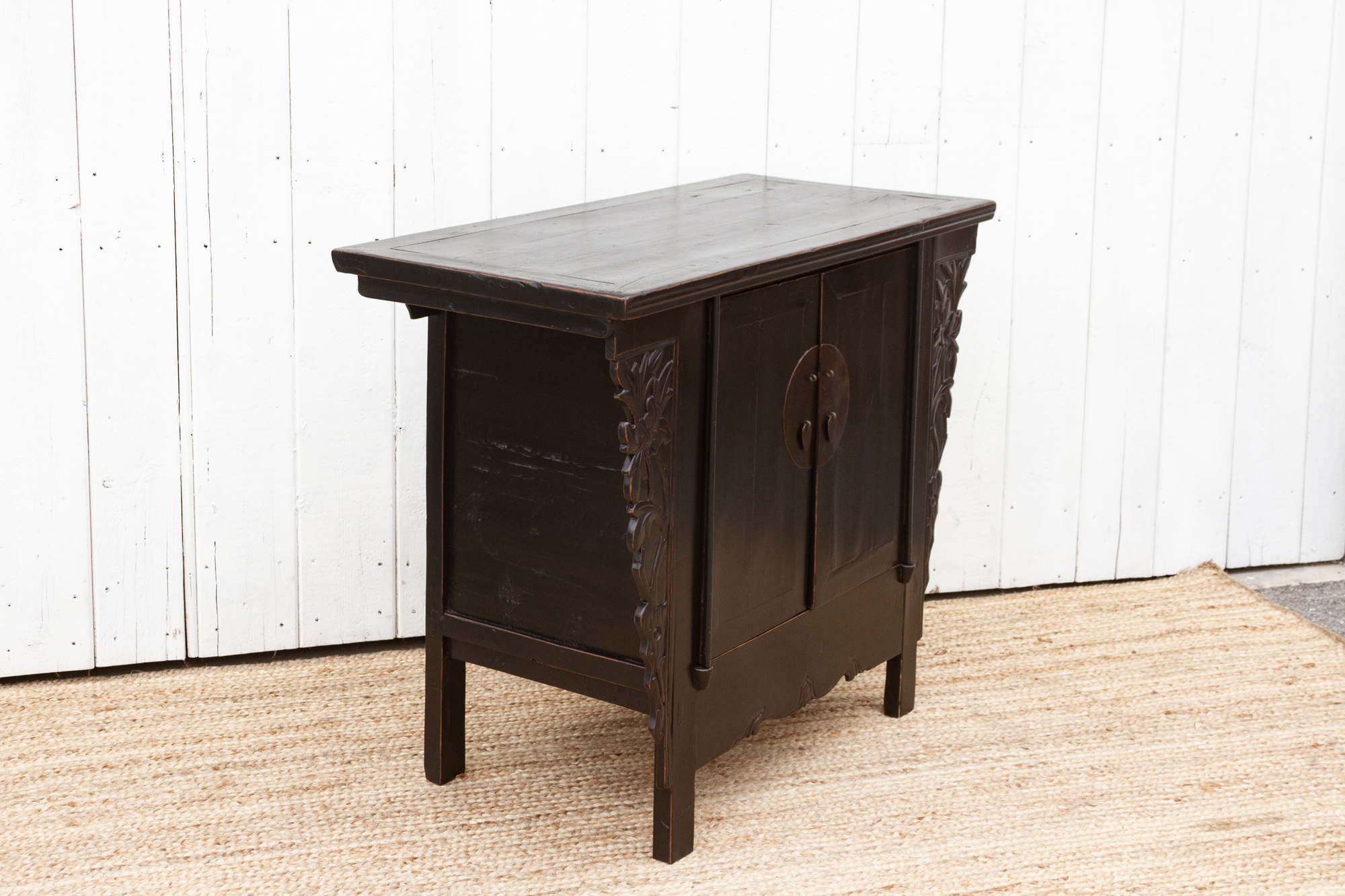 Antique Ming Style Black Cabinet~P77674436