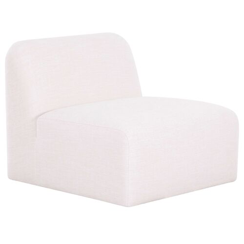 Wrexley Armless Chair, Basketweave Linen Wrexley Armless Chair, Basketweave Linen