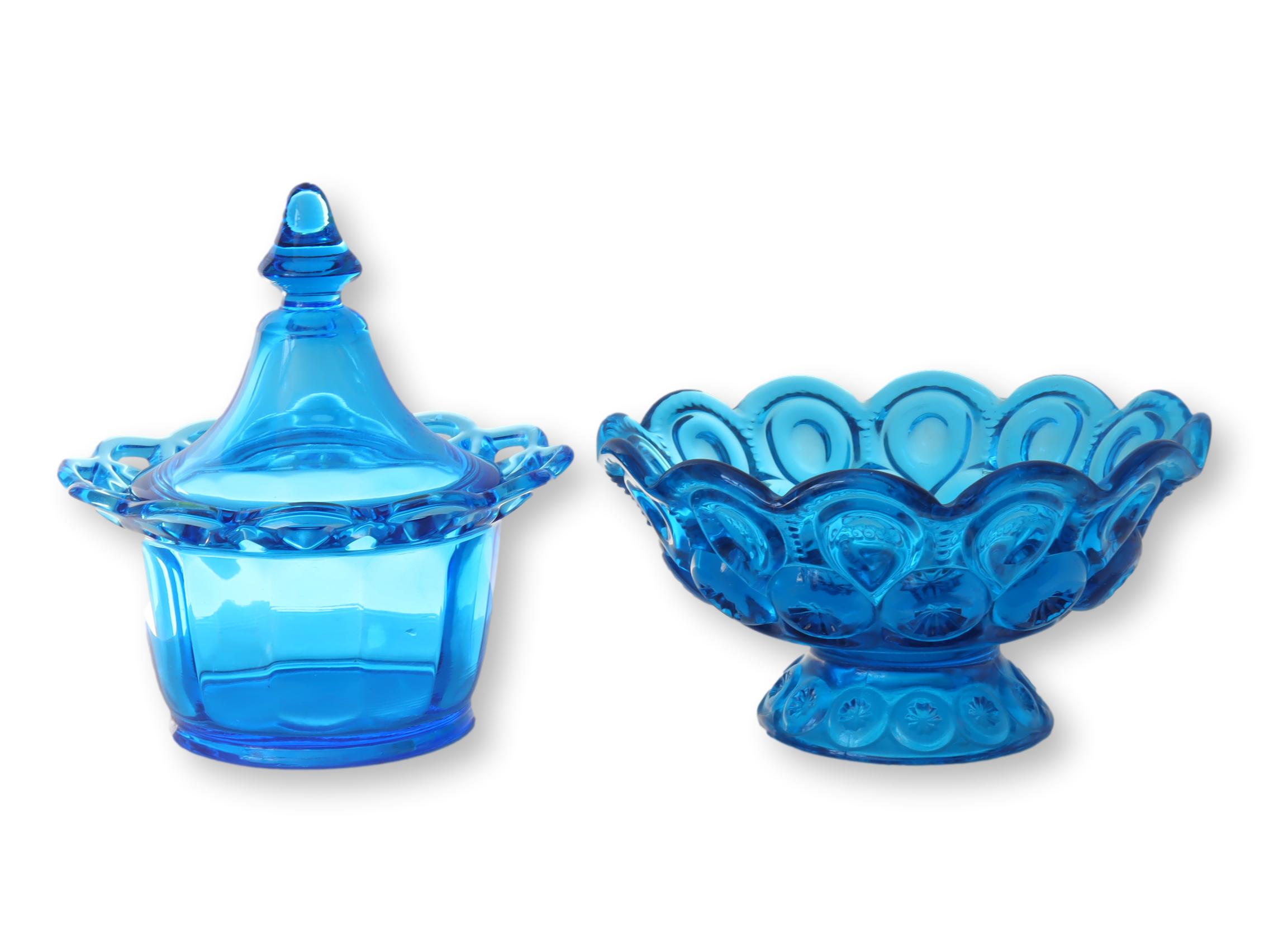 Midcentury Bright Blue Candy Dishes 2Pcs~P77672457