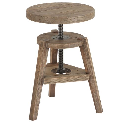 Addy Stool, Bleached Elm