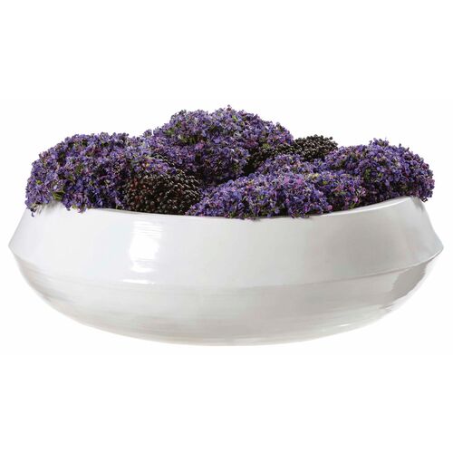 9" Queen Anne Lace Arrangement in Metal Container, Green 9" Queen Anne Lace Arrangement in Metal Container, Green