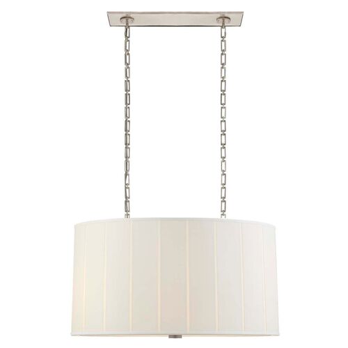 Perfect Pleat Hanging Shade, Soft Silver~P77450012