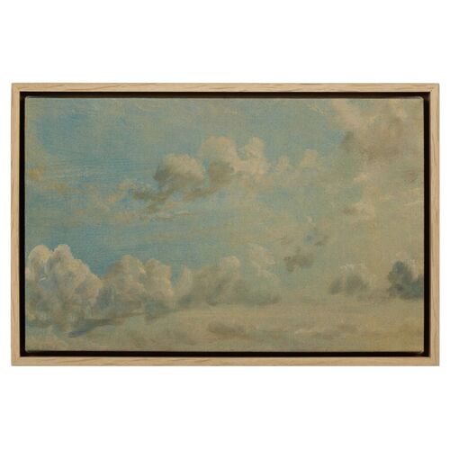 Study Of Cumulus Clouds, 1822 Painting by John Constable, White Oak Frame Study Of Cumulus Clouds, 1822 Painting by John Constable, White Oak Frame