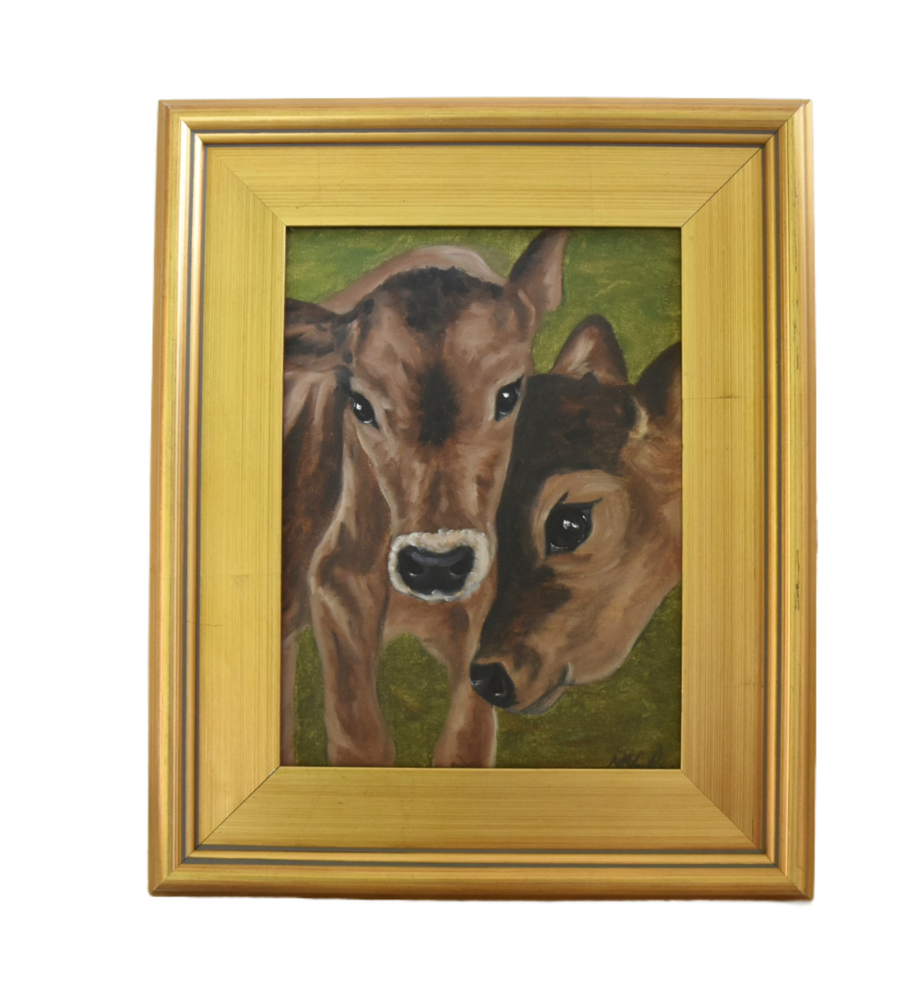 Jersey Dairy Ranch Calves Painting~P77669199