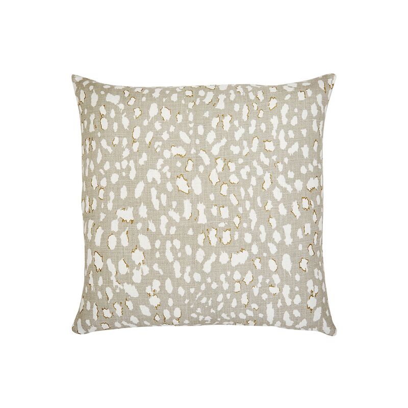 Ollie 22x22 Pillow, Beige Leopard Linen