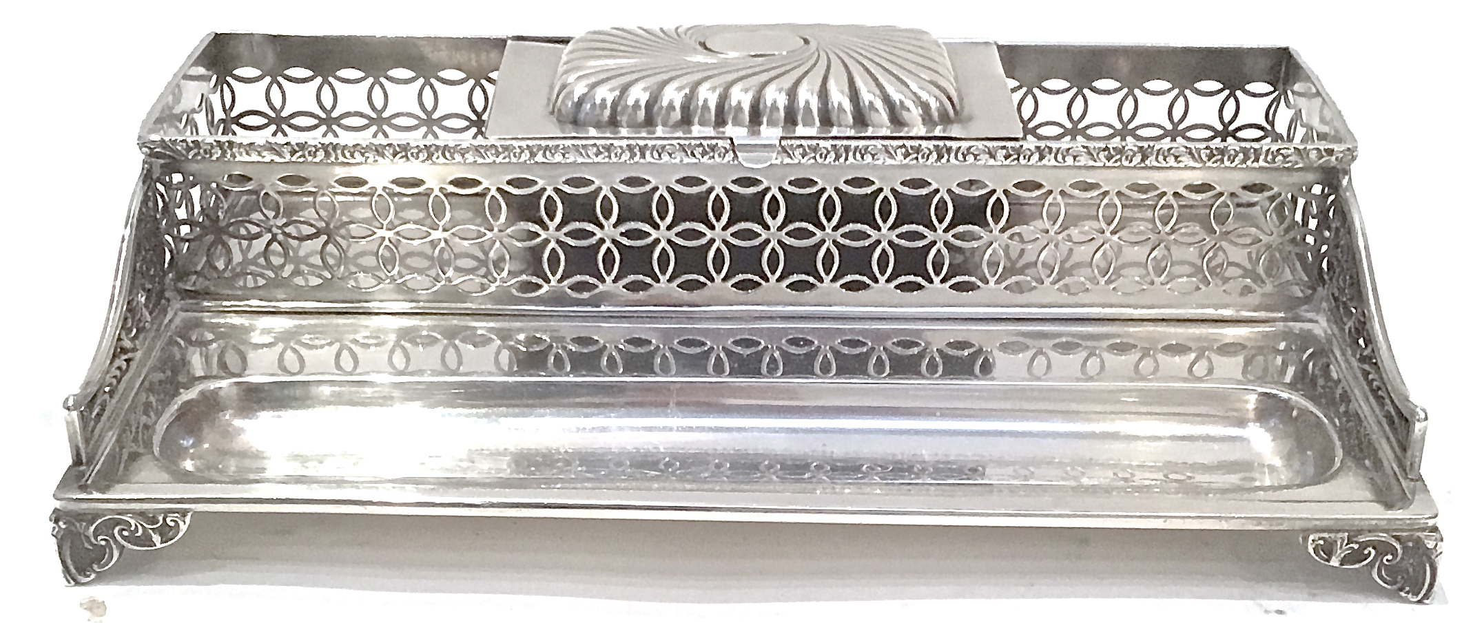 Sterling Silver Reticulated Inkwell~P77464727