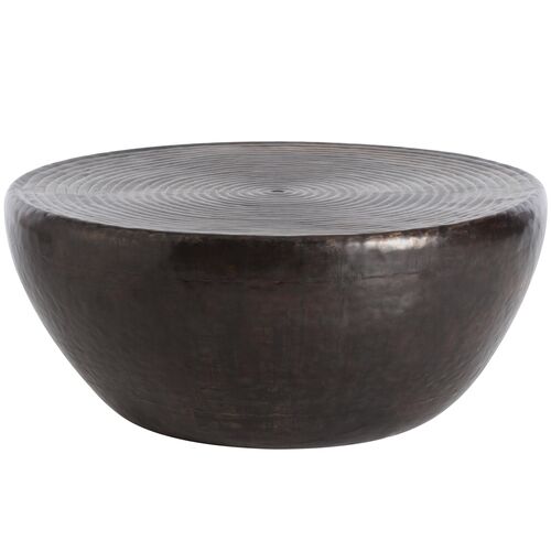 Clint Large Iron Cocktail Table, Brown