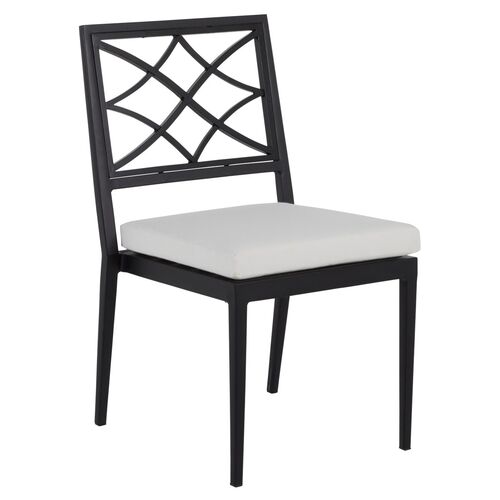Elegante Outdoor Side Chair, Midnight~P77578991
