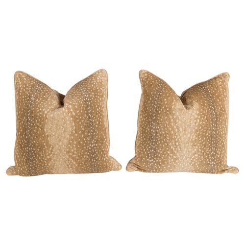 Khaki Antelope Pillows, Pair~P77320106