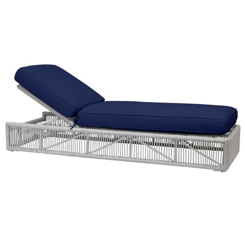 Dola Outdoor Aluminum/Rope Adjustable Chaise