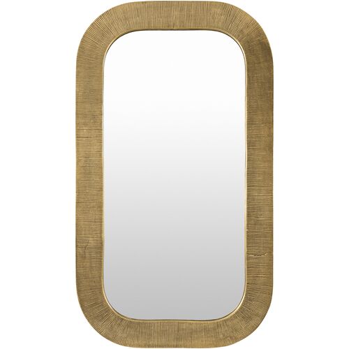 Osian Textured Wall Mirror, Gold