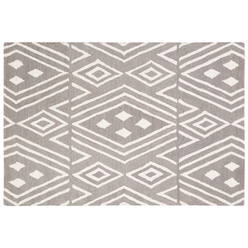 Imani Geometric Rug, Sepia